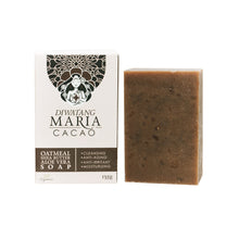 Load image into Gallery viewer, Diwatang Maria Cacao Oatmeal, Shea Butter, Aloe Vera Soap 135g
