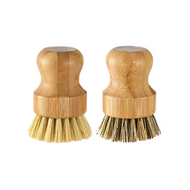 Eco-Friendly Dishwashing Brush With Bamboo Handle and Sisal Fiber