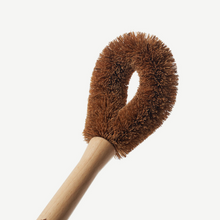 Load image into Gallery viewer, Eco-Friendly Pot Brush with Bamboo Handle and Coconut Fiber
