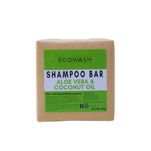 Load image into Gallery viewer, Ecowash Complete Set 80g | Keratin Shampoo and Conditioner Bar, Aloe Vera and Coconut Shampoo Bar, Jojoba and Shea Butter Conditioner Bar
