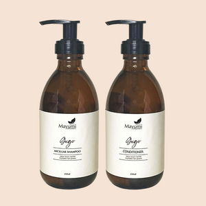 Mayumi Organics Gugo Shampoo and Conditioner Bundle | Sulfate-Free, Silicone-Free, Protein-Free 250ml Bottle Each