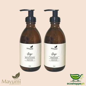 Mayumi Organics Gugo Shampoo and Conditioner Bundle | Sulfate-Free, Silicone-Free, Protein-Free 250ml Bottle Each