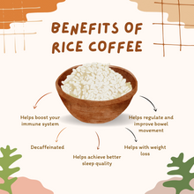 Load image into Gallery viewer, Hip Kitchen Mnl 100% Natural Rice Coffee 114g | Decaf, Manually Ground and Hand Roasted Brown Rice

