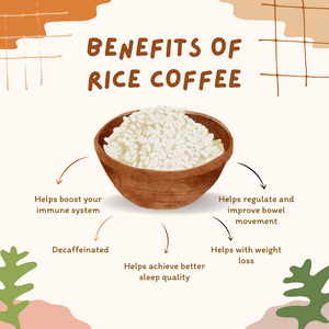 Hip Kitchen Mnl 100% Natural Rice Coffee 114g | Decaf, Manually Ground and Hand Roasted Brown Rice