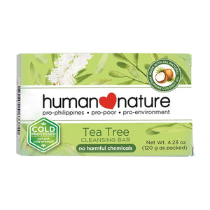 Human Nature 100% Natural Tea Tree Cleansing Bar 120g