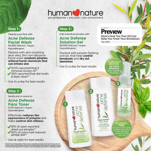 Human Nature Acne Defense Solution Gel Clinically Tested 20g