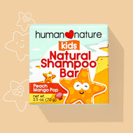 Human Nature Kids Natural Shampoo Bar Peach Mango Pop