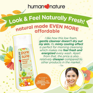Human Nature Pure and Sure Natural Facial Wash Tropical Fresh 100ml