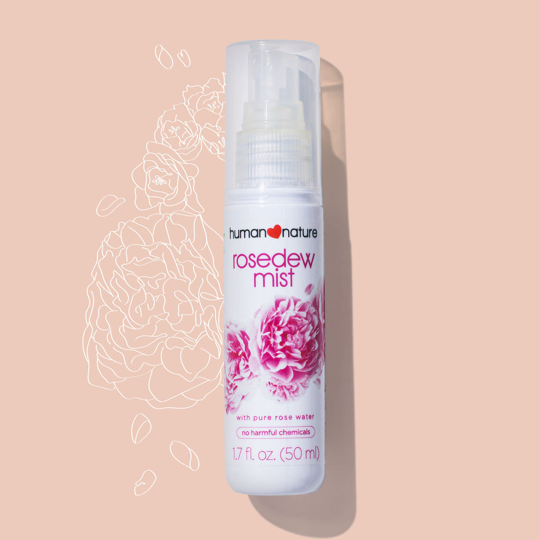 Human Nature Rosedew Mist with Pure Rose Water | Non-Aerosol, Alcohol-Free 50ml