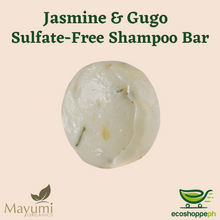 Load image into Gallery viewer, Mayumi Organics Hair Thickening Jasmine &amp; Gugo Sulfate-Free Shampoo Bar 60g
