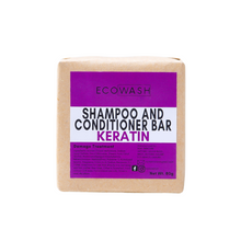 Load image into Gallery viewer, Ecowash Keratin Shampoo and Conditioner Bar for Damage Treatment 80g
