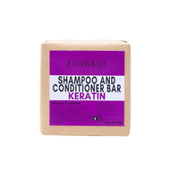 Ecowash Keratin Shampoo and Conditioner Bar for Damage Treatment 80g