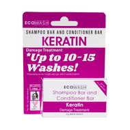 Ecowash Keratin Shampoo and Conditioner Bar for Damage Treatment | Up to 10-15 Washes 20g