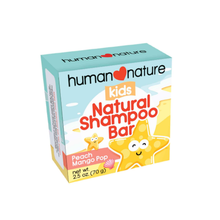 Load image into Gallery viewer, Human Nature Kids Natural Shampoo Bar Peach Mango Pop
