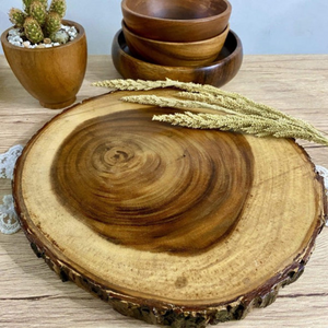 Luid Lokal Wooden Board With Natural Bark