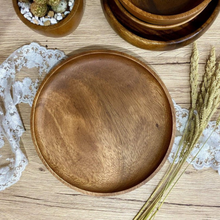 Load image into Gallery viewer, Luid Lokal Wooden Round Plate
