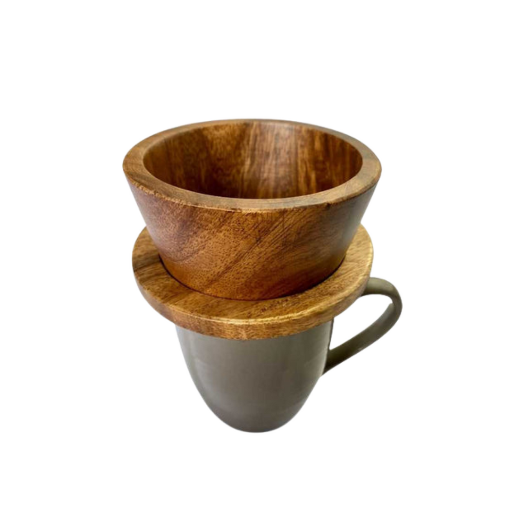 Luid Lokal Wooden Torch Coffee Dripper With 10 Free Coffee Filters