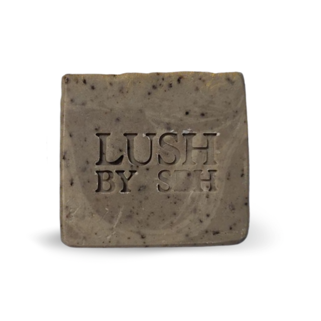 Lush by SBH Coffee Mint & Cream Natural Handcrafted Artisan Detoxifying Body Soap 120g