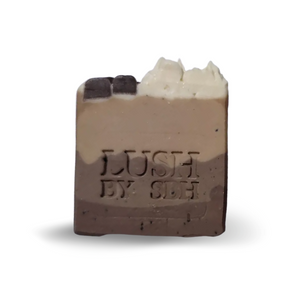 Lush by SBH Coffee Nut Latte Natural Handcrafted Artisan Detoxifying Body Soap 120g