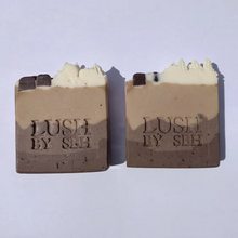 Load image into Gallery viewer, Lush by SBH Coffee Nut Latte Natural Handcrafted Artisan Detoxifying Body Soap 120g
