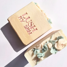 Load image into Gallery viewer, Lush by SBH Roses and Pink Grapefruit Natural Handcrafted Artisan Detoxifying Body Soap 120g
