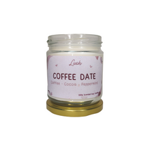 Load image into Gallery viewer, Lush by SBH Coffee Date Handcrafted Scented Soy Candle
