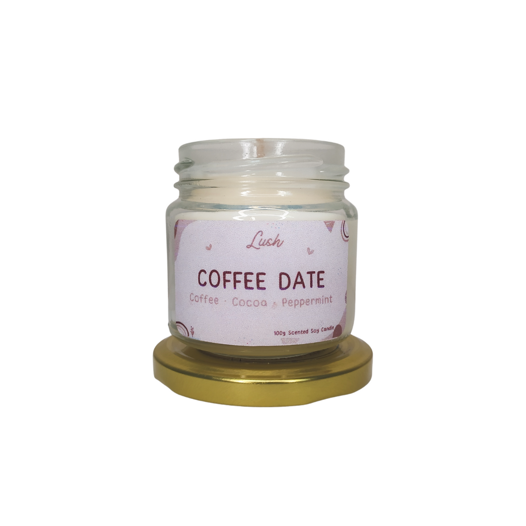 Lush by SBH Coffee Date Handcrafted Scented Soy Candle