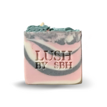 Load image into Gallery viewer, Lush by SBH Strawberry Rose Natural Handcrafted Artisan Detoxifying Body Soap 120g
