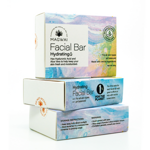 MAGWAI Hydrating Facial Bar 100g | Hyaluronic Acid, Aloe Vera for Fresh and Moisturized Skin