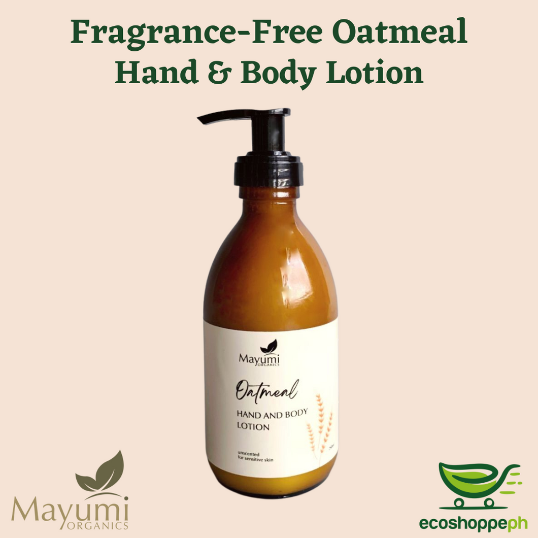 Mayumi Organics Oatmeal Fragrance-Free Hand & Body Lotion 250ml