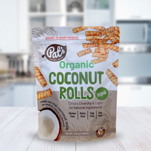 Load image into Gallery viewer, Pat’s Organic Snacks Organic Coconut Rolls Original Flavor 140g
