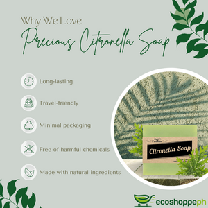 Precious 100% Natural Anti-Bacterial and Skin Brightening Citronella Soap 90g