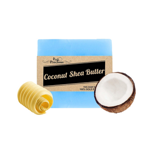 Precious 100% Natural Coconut Shea Butter Soap For Dry Skin 90g