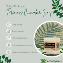 Load image into Gallery viewer, Precious 100% Natural Cucumber Soap 90g
