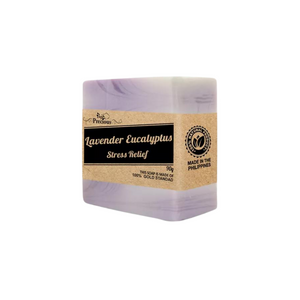 Precious 100% Natural Stress Relief Lavender Eucalyptus Soap 90g