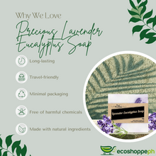 Load image into Gallery viewer, Precious 100% Natural Stress Relief Lavender Eucalyptus Soap 90g
