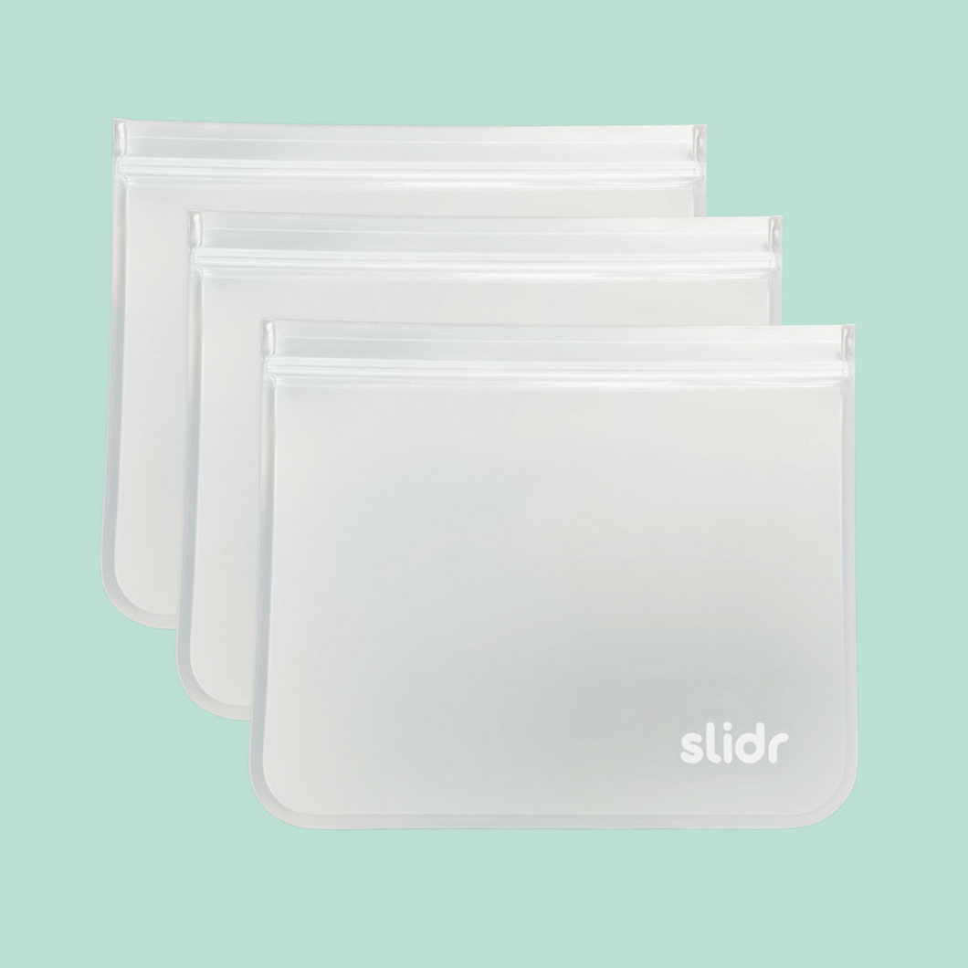 Slidr PH Reusable Flat Storage Bags With Double Lock Seal - Large (Pack of 3)