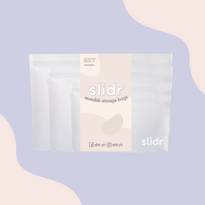 Slidr PH Reusable Stand Up Storage Bags With Double Lock Seal Sampler (Set of 4)