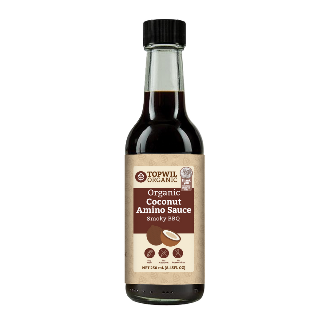 Topwil Organic Coconut Amino Sauce Smoky BBQ Flavor 250ml