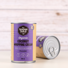 Load image into Gallery viewer, The Tender Table Organic Dairy-Free Coconut Whipping Cream Chocolate Flavor 400ml
