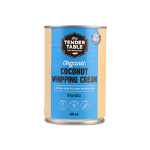Load image into Gallery viewer, The Tender Table Organic Dairy-Free Coconut Whipping Cream Vanilla Flavor 400ml
