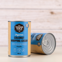 Load image into Gallery viewer, The Tender Table Organic Dairy-Free Coconut Whipping Cream Vanilla Flavor 400ml
