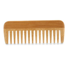 Load image into Gallery viewer, Wooden Bamboo Comb Wide Tooth Style | Eco-Friendly Comb Great for Travel, Home, and Personal Use
